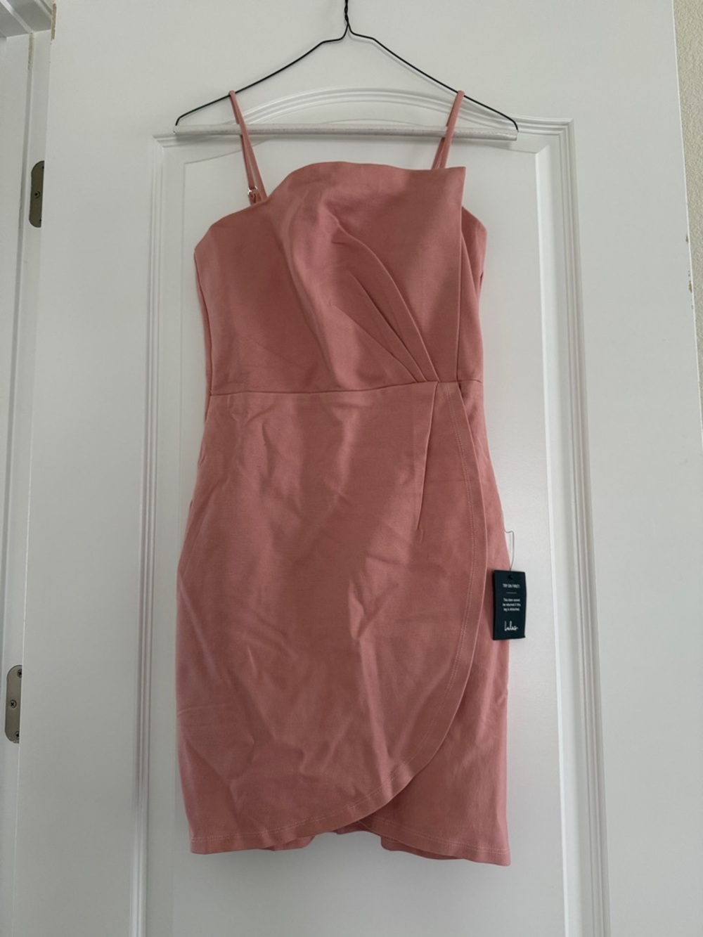 Lulu's Dusty Rose Spaghetti Strap Mini Dress Small New